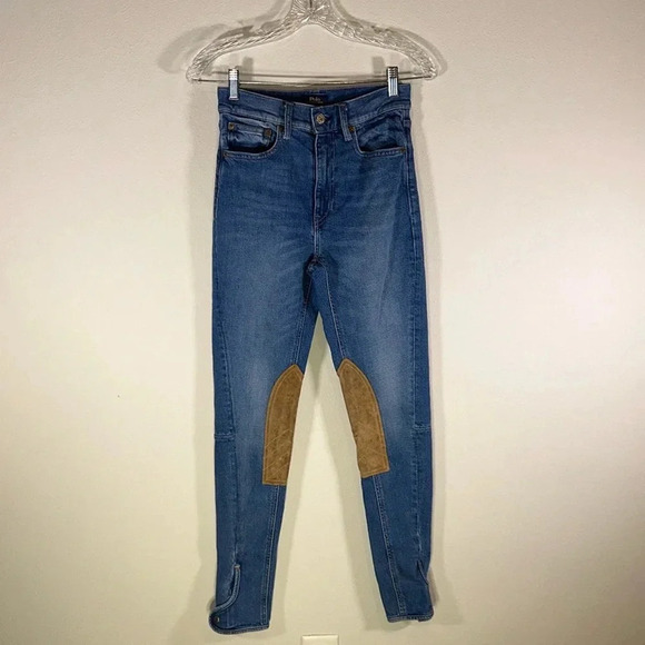 Polo Ralph Lauren Jodhpur Riding Jeans Women Size 26 High Rise Equestrian Preppy - Picture 6 of 12